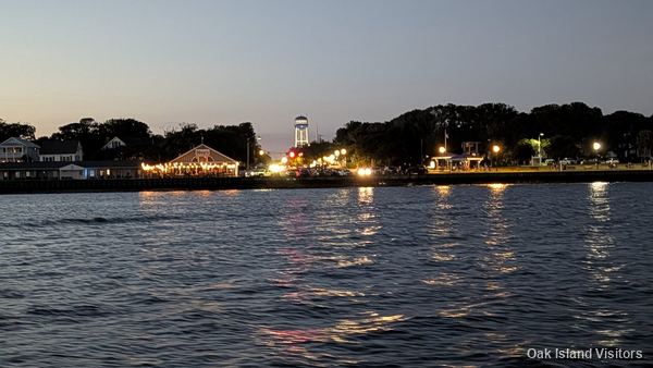 Southport waterfront and Cape Fear River at sunset, October 2026