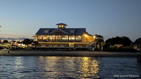 Southport waterfront and Cape Fear River at sunset, October 2026