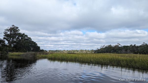 Salt marsh on Oak Island, September 2023