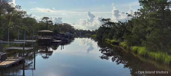 Davis Canal on Oak Island from a kayak, August 2021