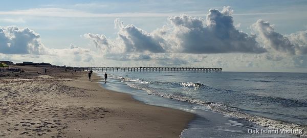 Oak Island beach, August 2021